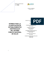 Clasificacion de Establecimientos Salud en Venezuela