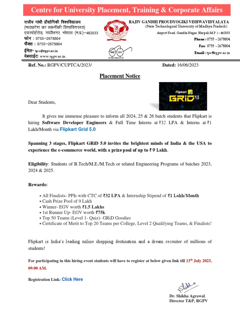 Flipkart Grid 6.0 Software Development Track 1024247 Unstop