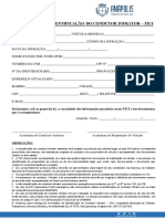Formulario Identificacao de Condutor Infrator CMTT