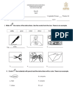 1st Grade Quiz Product 8 April