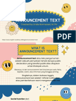 Announcement Text