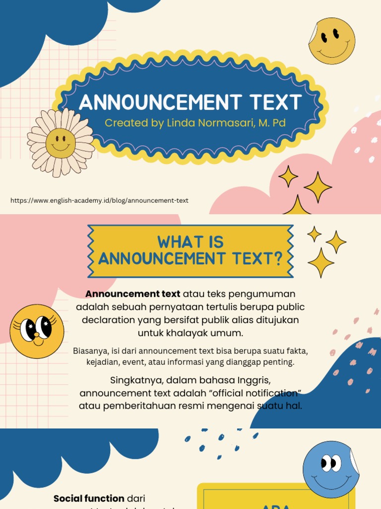 Struktur dan Contoh Teks Pengumuman | PDF