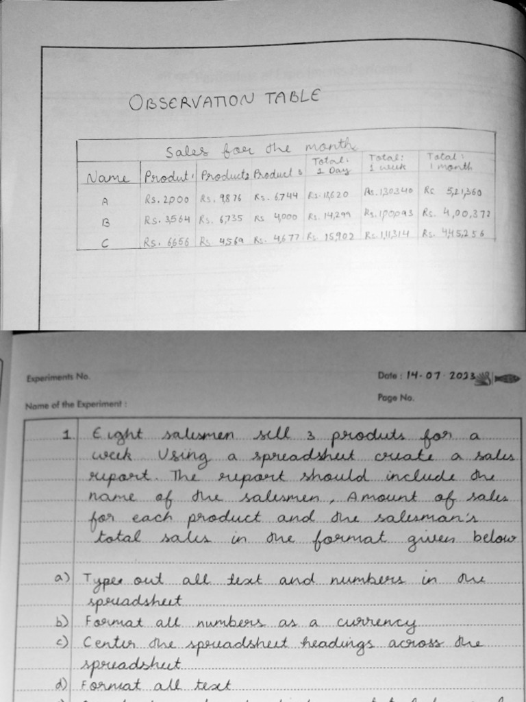 Computer Science Record Book Experiment 1 | PDF