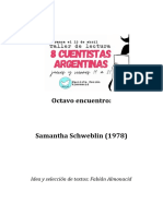 Antología Samantha Schweblin