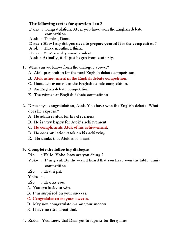 English Debate Competition Dialogue Analysis | PDF | Bali | Paris