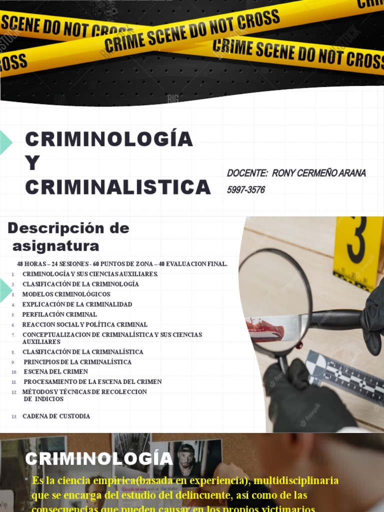 Presentación 1 | PDF | Criminología | Derecho penal