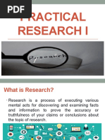 What Is Practical Research