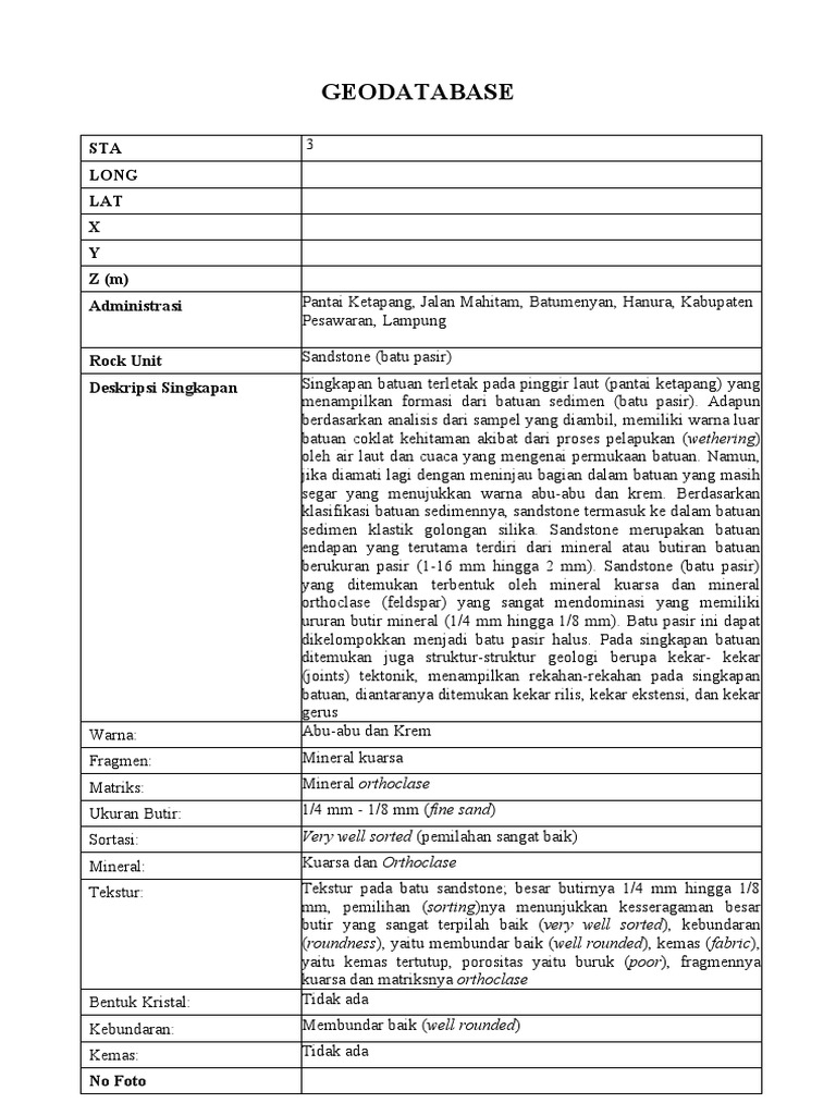 Kekar Rilis dan Rekahan Batuan Sedimen | PDF