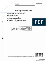 CTAR00000024 - BS 9251 - 2005. Sprinkler Systems For Residential and Domestic Occupancies - Code of Practice. (Superseded by BS 9251 - 2014)