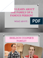 Sheldon's Family - Power Point