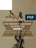 Freshers Handbook On Mooting