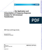 IEEE Guide For The Application and Interpretation of Frequency Response Analysis For Oil-Immersed Transformers