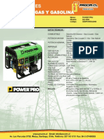 Generador Electrico Power-Pro DG-3000 A Gas o Gasolina 220 Volts-0