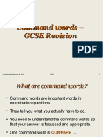 Command Words - GCSE Revision