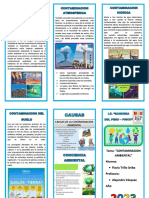 Tríptico Contaminación Ambiental
