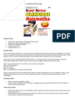 Contoh Resensi Buku Super Genius Olimpiade Matematika