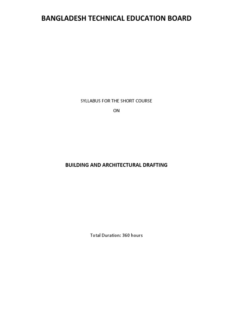 Building and Architectural Drafting PDF Area