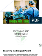 Lecture 6 Receiving and Positioning of Patient For Operation