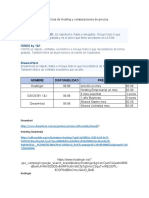 Sugerencias de Hosting y Comparaciones de Precios