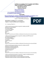 Intermediate Accounting Vol Canadian 2nd Edition Lo Fisher Test Bank