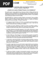 Cuanto Nos Cuesta El Estado a Los Peruanos