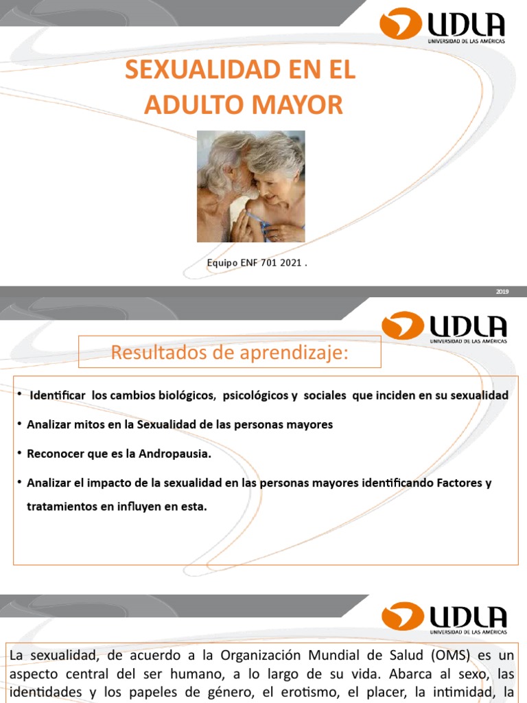 Sexualidad en Adultos Mayores: Mitos y Realidades | PDF | Orgasmo | La ...