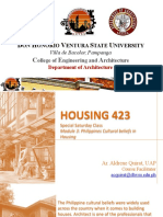 Module 3 - Philippine Cultural Beliefs in Housing