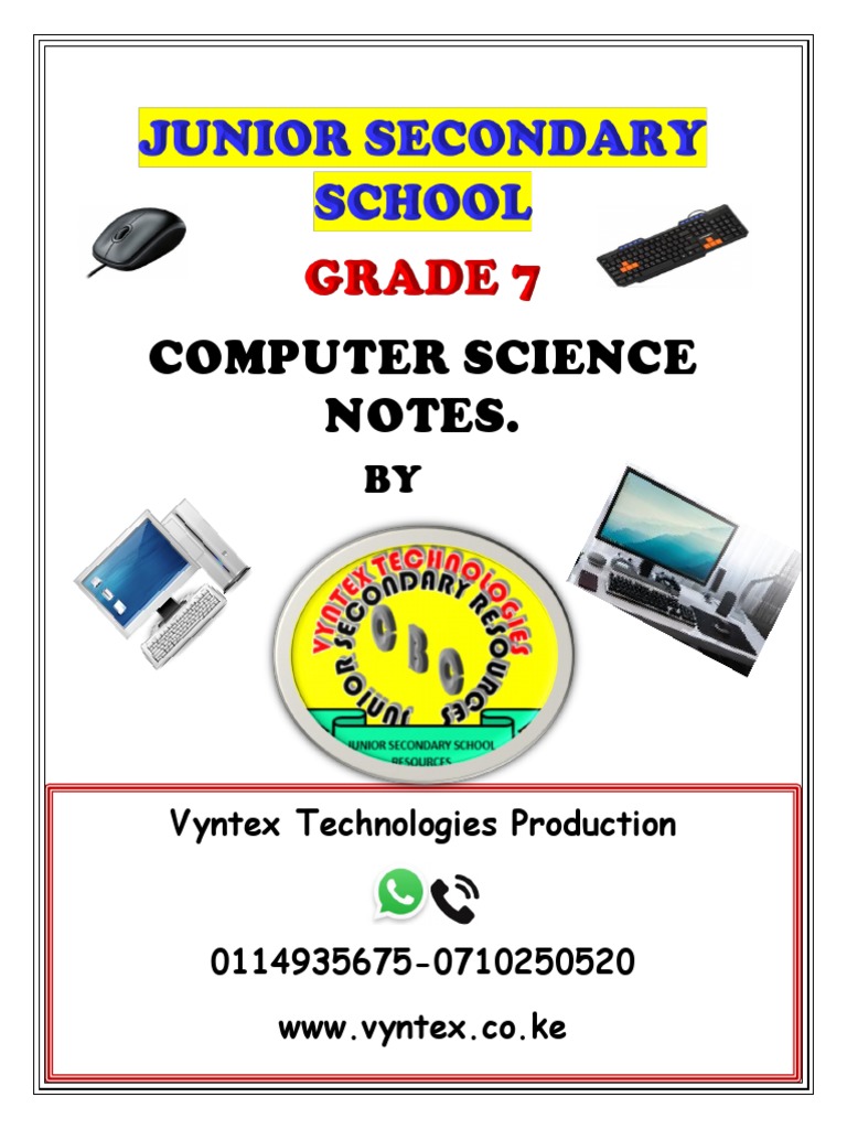 Grade 7 CBC Computer Science Notes | PDF | Integrated Circuit ...