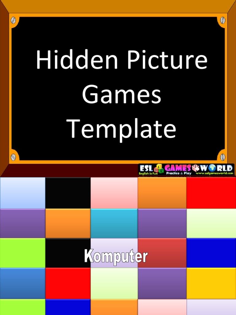Hidden Picture Games Template | PDF