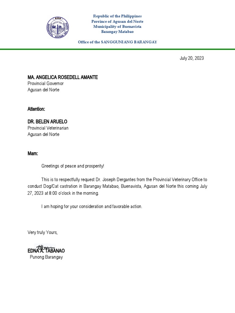 Request for Pet Castration Event | PDF