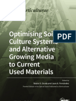 Optimising Soilless Culture Systems and Alternative Growing Media To Current Used Materials