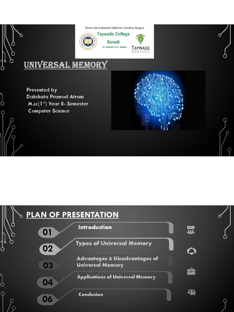 Future of Universal Memory in Computing | PDF | Computer Data Storage ...