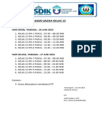 Jadwal Pembagian Ijazah Kelas 12