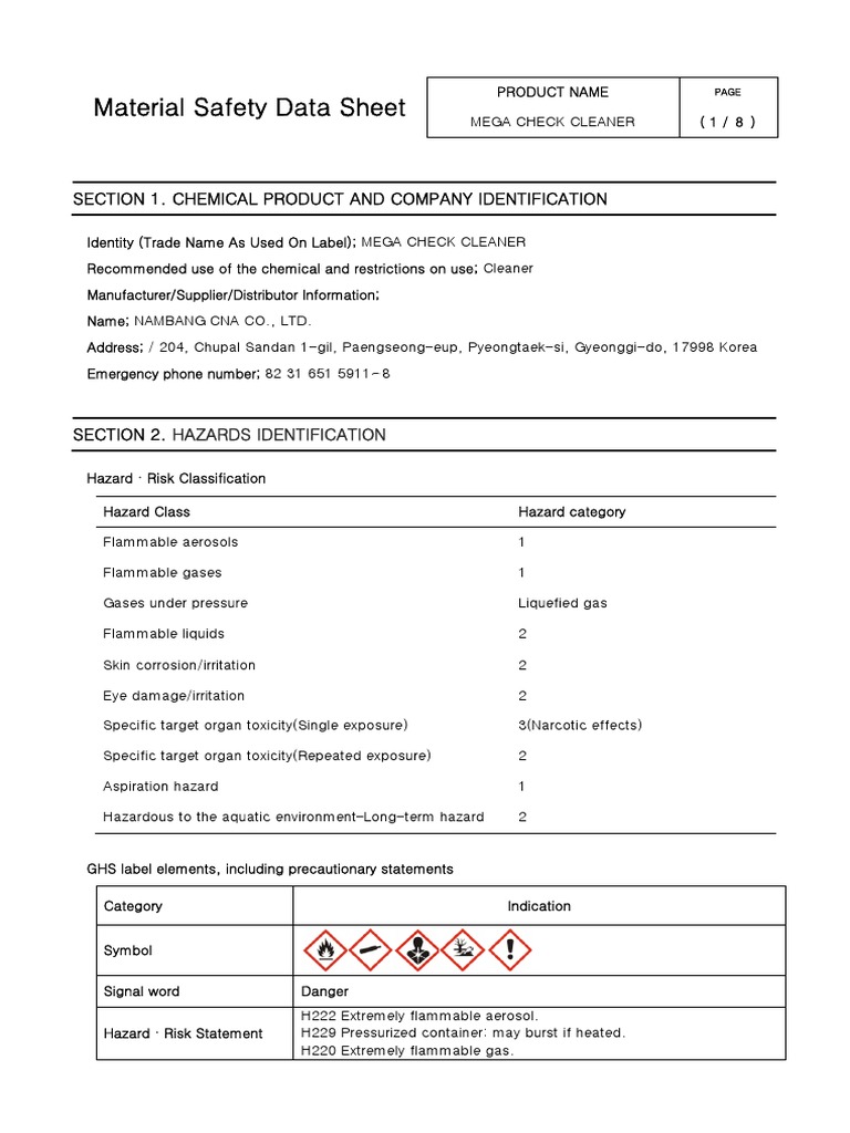 NabakemMegaCheckCleanerMSDS PDF Personal Protective Equipment