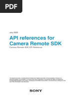 Sony CameraRemoteSDK API-Reference v1.09.00