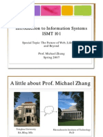 Introduction To Information Systems ISMT 101