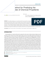 A Reliable Method For Predicting The Specific Impulse of Chemical Propellants