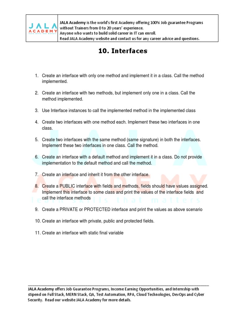 Interfaces | PDF