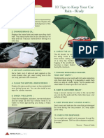 10 Tips To Keep Car Rain Ready