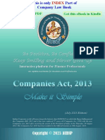 All Sections of Companies Act 2013