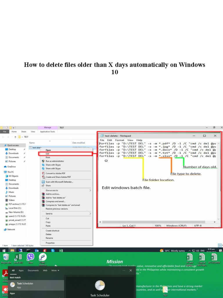 How To Delete Files Older Than X Days PDF