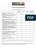 Technical Self-Assesment Sheet