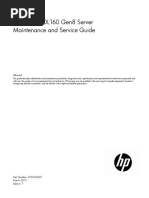 HPE - c03257139 - HP ProLiant DL160 Gen8 Server Maintenance and Service Guide