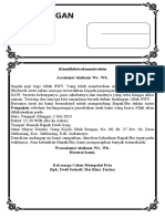 Undangan Pengajian Sebelum Berlangsungnya Pernikahan