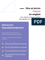 Heure Anglais PDF Ispeakspokespoken