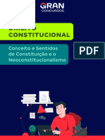 Direito Constitucional: Conceito e Sentidos de Constituição e o Neoconstitucionalismo