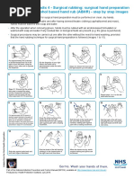 Surgical Handrub Technique Poster | PDF | Finger | Hand