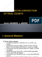 Jurisdiction Ofcourts - Justice Hilarion Aquino