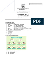 Paket A - Soal Us - Bahasa Inggris - TH 2022-2023