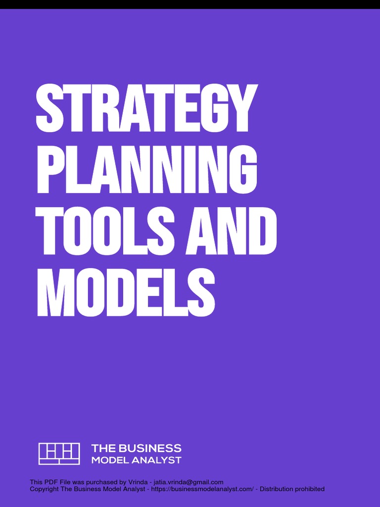 Strategy Planning Tools and Models | PDF | Swot Analysis | Strategic
